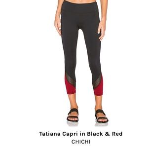 Chichi Tatiana Capri in black & red
